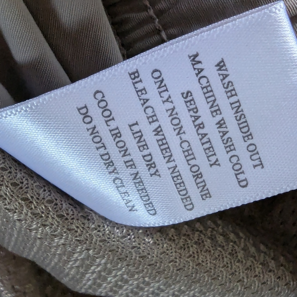 Fear of God Essentials Mens Nylon Track Pant XL Taupe Water Resistant Streetwear - Picture 8 of 9